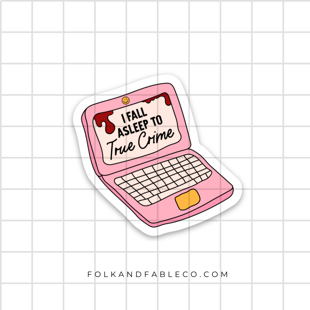 True Crime Kindle Mini Sticker