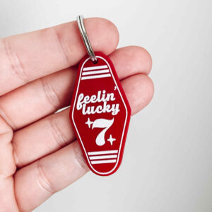 FEELING LUCKY MINI MOTEL KEYCHAIN
