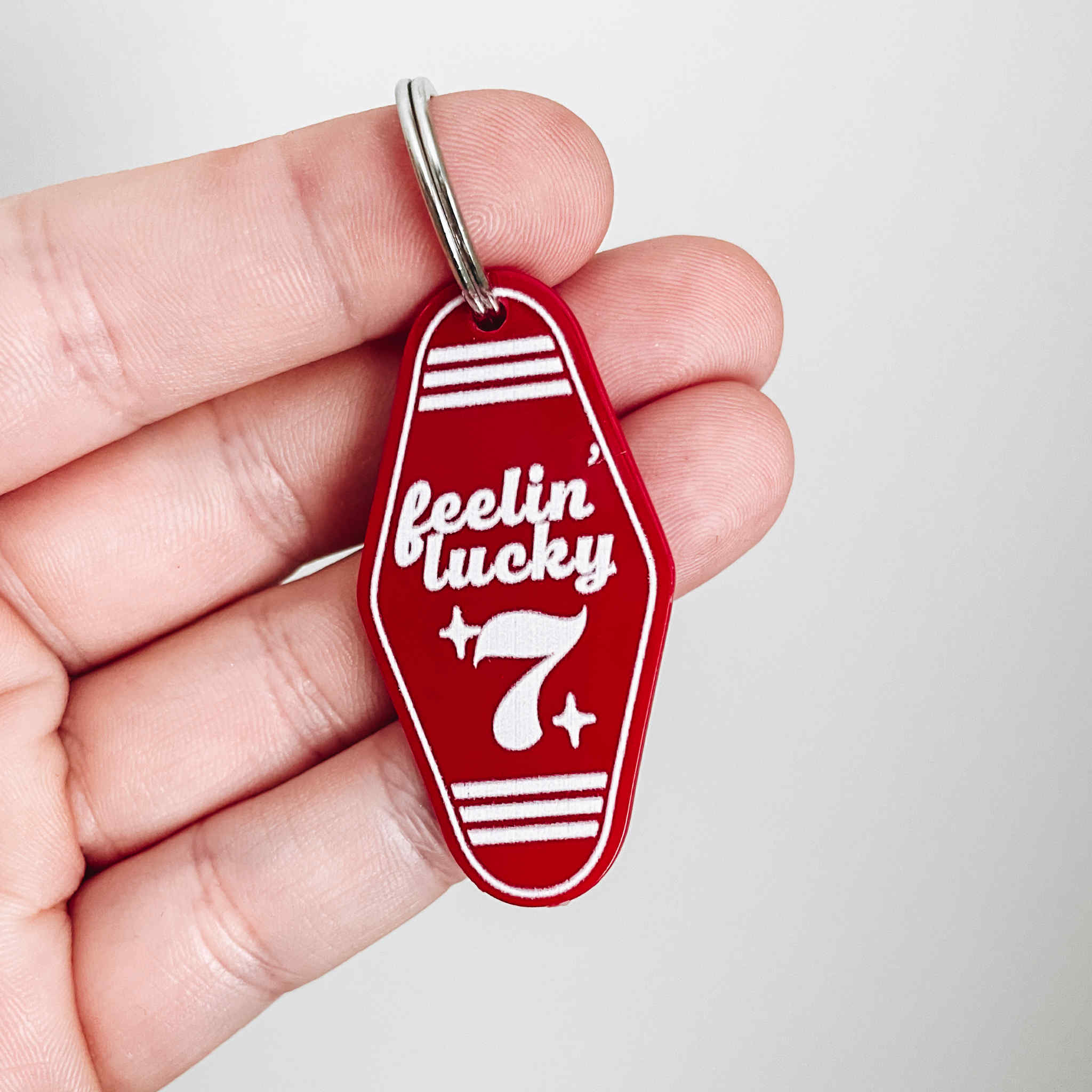 FEELING LUCKY MINI MOTEL KEYCHAIN