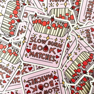 WHOLESALE: SLOW BURN BOOKS VINYL STICKER