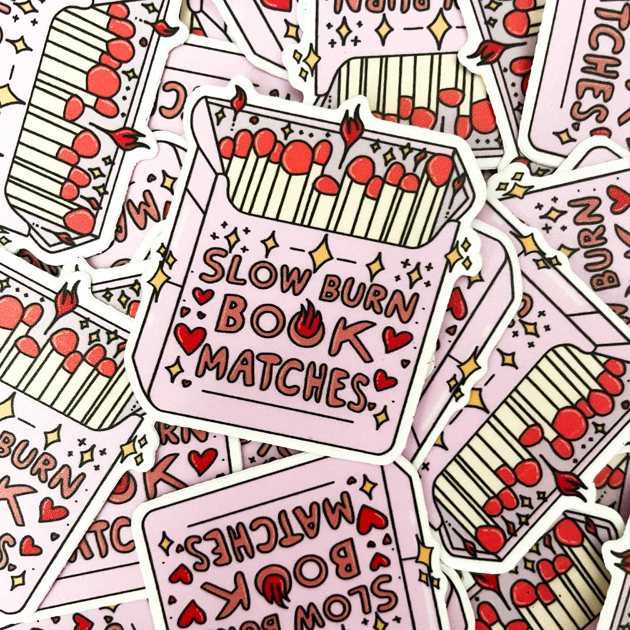 WHOLESALE: SLOW BURN BOOKS VINYL STICKER