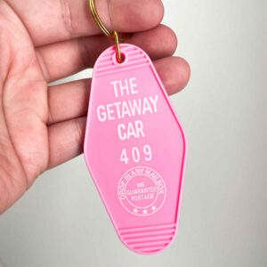 GETAWAY CAR MOTEL KEYCHAIN