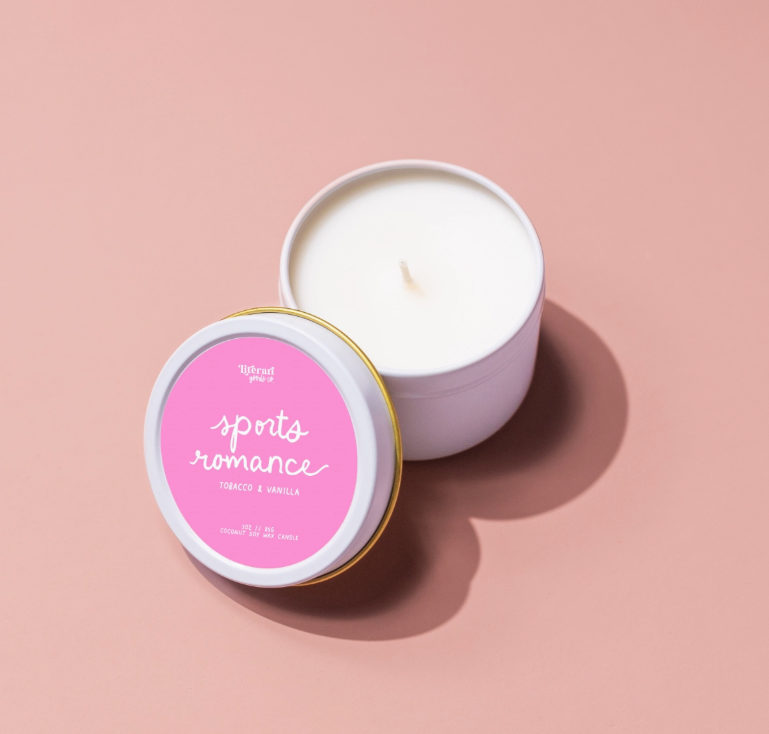 SPORTS ROMANCE BOOKISH CANDLE