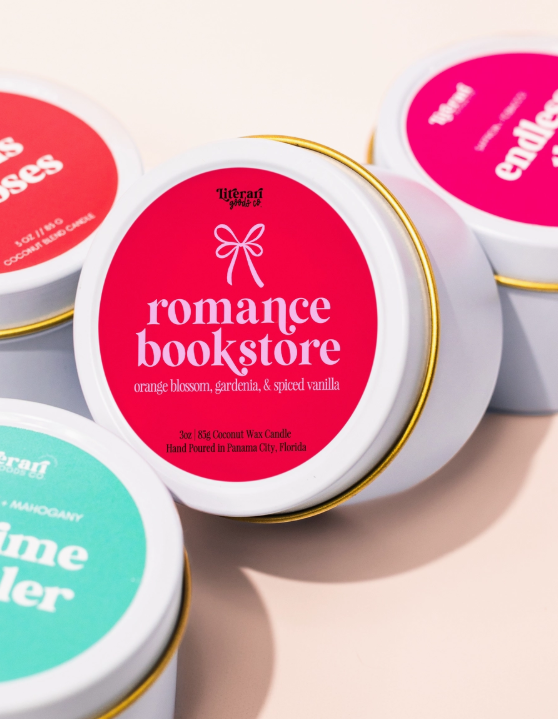 ROMANCE BOOKSTORE CANDLE