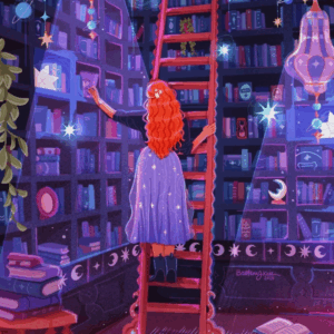 CELESTIAL LIBRARY ART PRINT