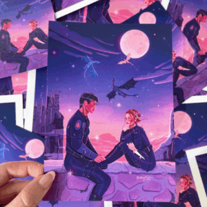 DRAGON WARRIOR COUPLE ART PRINT