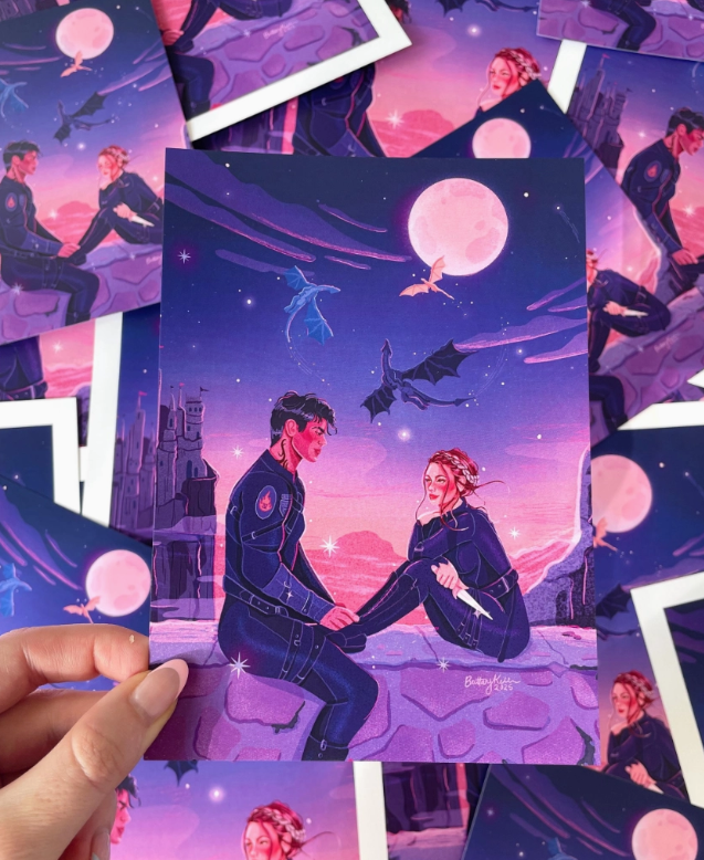 DRAGON WARRIOR COUPLE ART PRINT