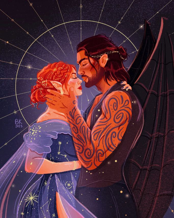 FAE COUPLE (GOLD FOIL) ART PRINT