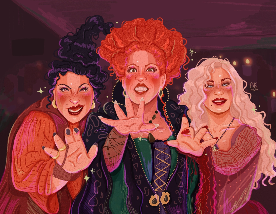 WITCHES ART PRINT