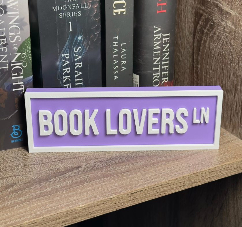 BOOK LOVER STREET SIGN