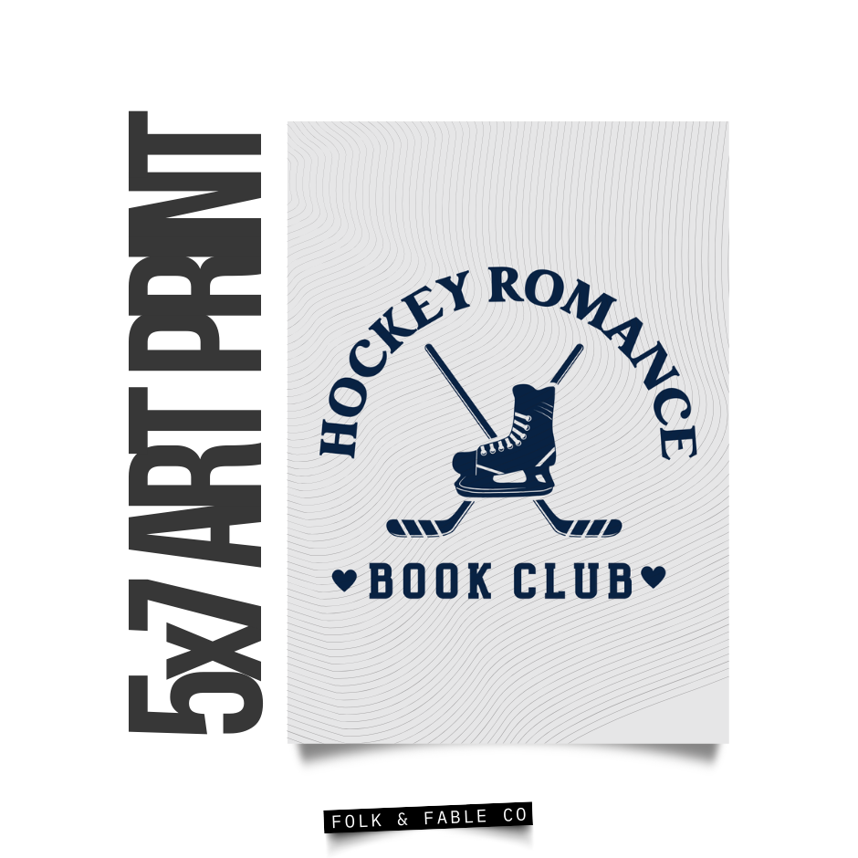 HOCKEY ROMANCE BOOK CLUB ART PRINT
