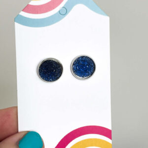 MIDNIGHT BLUE SHIMMER EARRINGS