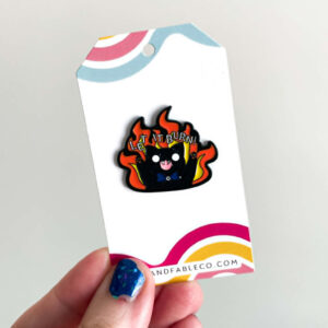 LET IT BURN ENAMEL PIN