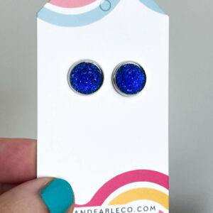 BLUE SHIMMER EARRINGS