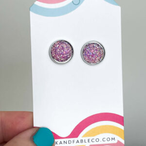 PURPLE SHIMMER EARRINGS