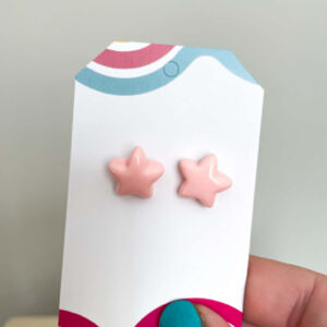 PINK PASTEL STAR EARRINGS