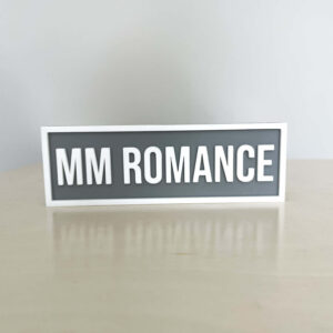 MM ROMANCE BOOKSHELF SIGN