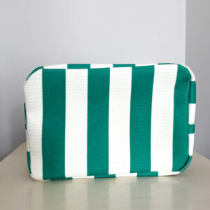CANDY STRIPE TRAVEL BAG - GREEN