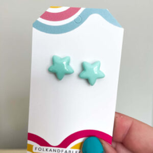 BLUE PASTEL STAR EARRINGS