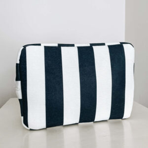 CANDY STRIPE TRAVEL BAG - BLACK